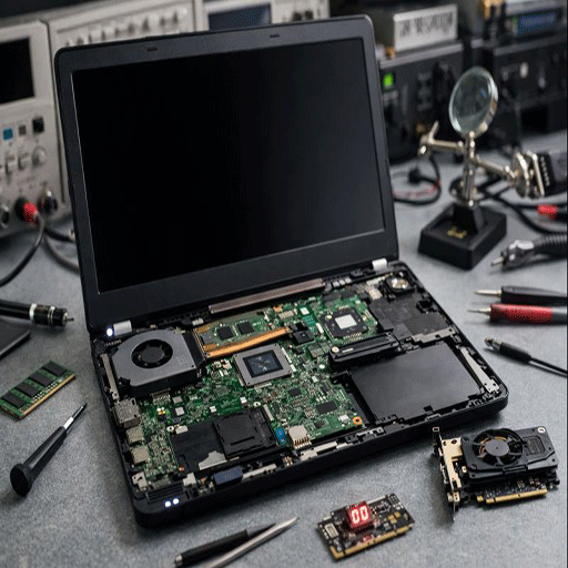 لپ‌تاپ روشن می‌شود اما تصویر ندارد