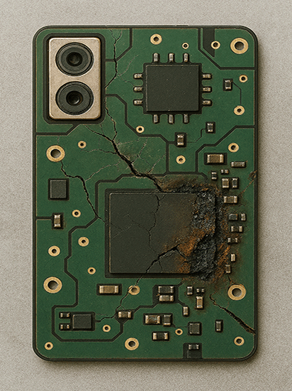 رفع مشکل کار نکردن تاچ گوشی